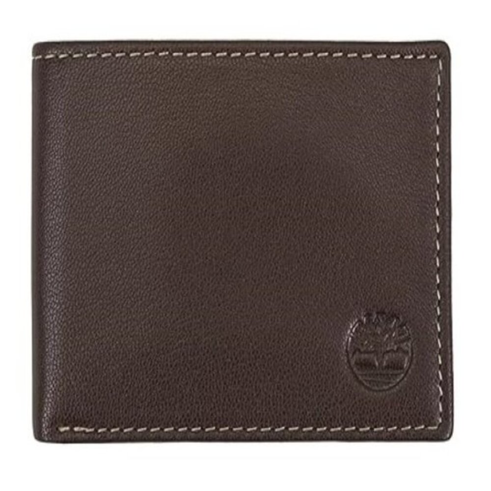 Timberland Men's Brown Blix Slimfold Leather Wallet